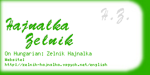 hajnalka zelnik business card